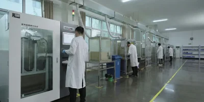 Inside the Factory: Why Choosing a Top Heavy Duty Filter Manufacturer Matters 6 Technicians conducting rigorous filtration efficiency and life-cycle tests in the NewLine Filters ISO-certified laboratory.
