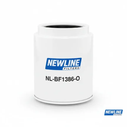 NewLine Spin-on Fuel Filters with Open End for Bowl NL-BF1386-O - Replaces BF1386-O, Mack 21017305 - High Quality Fuel Filters